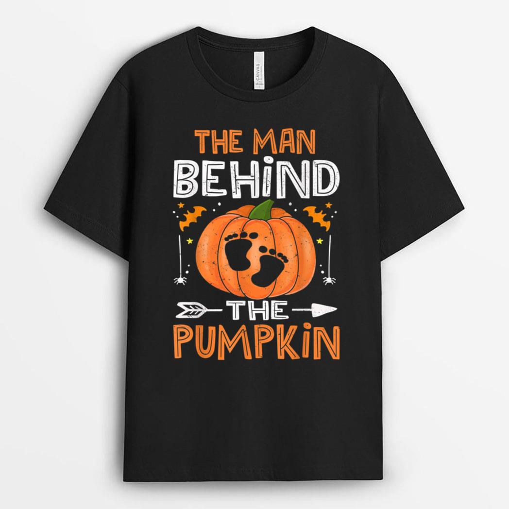 Daddy Halloween Pregnancy,The Man Behind The Pumpkin T-Shirt