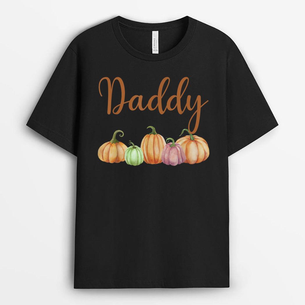 Daddy of Little Pumpkin First Birthday Autumn Pumpkin T-Shirt