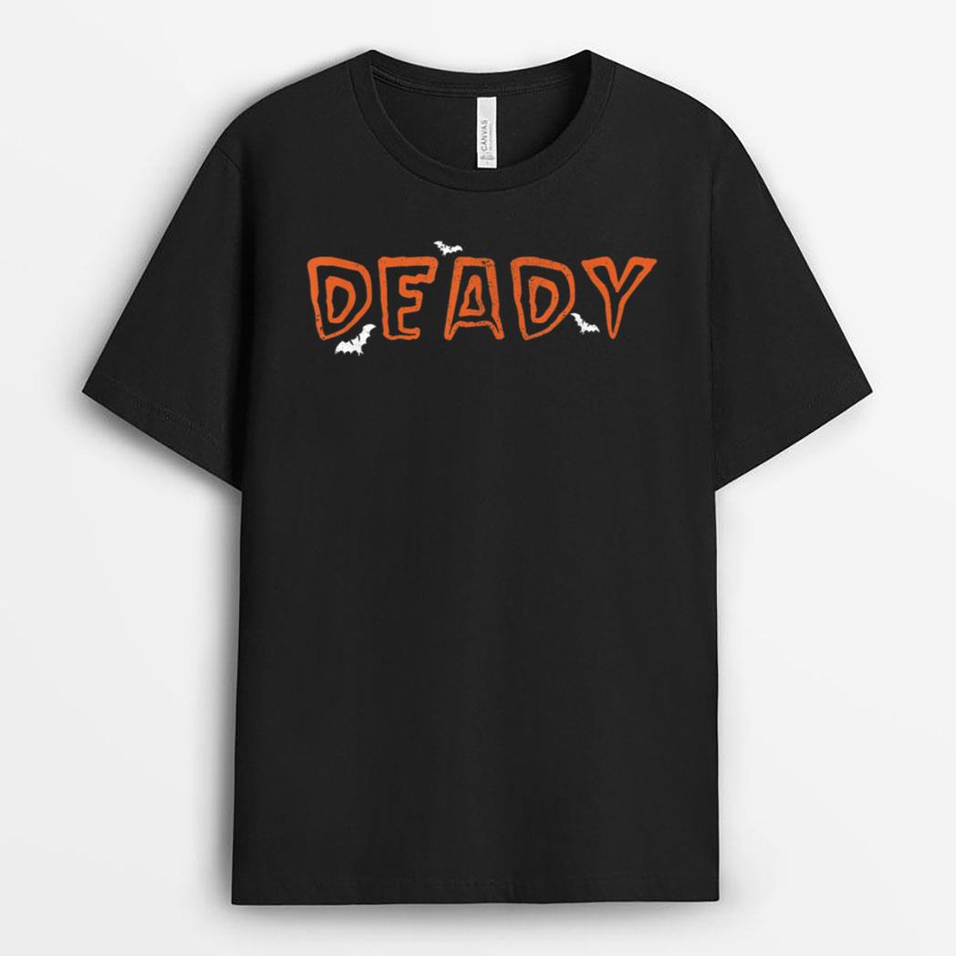 Deady and Mummy Funny Halloween Costume Dad Father T-Shirt