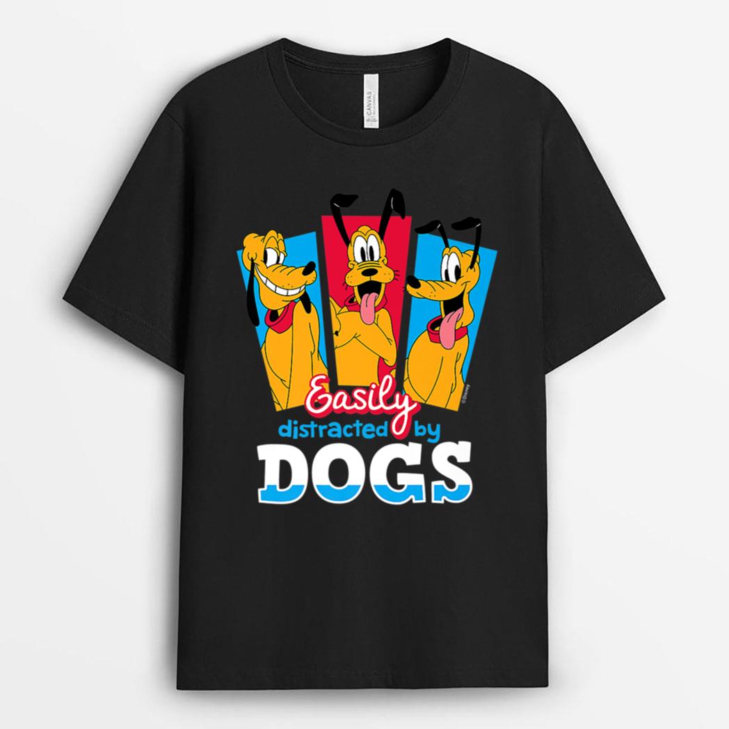 Disney - Easily Distracted By Dogs T-Shirt