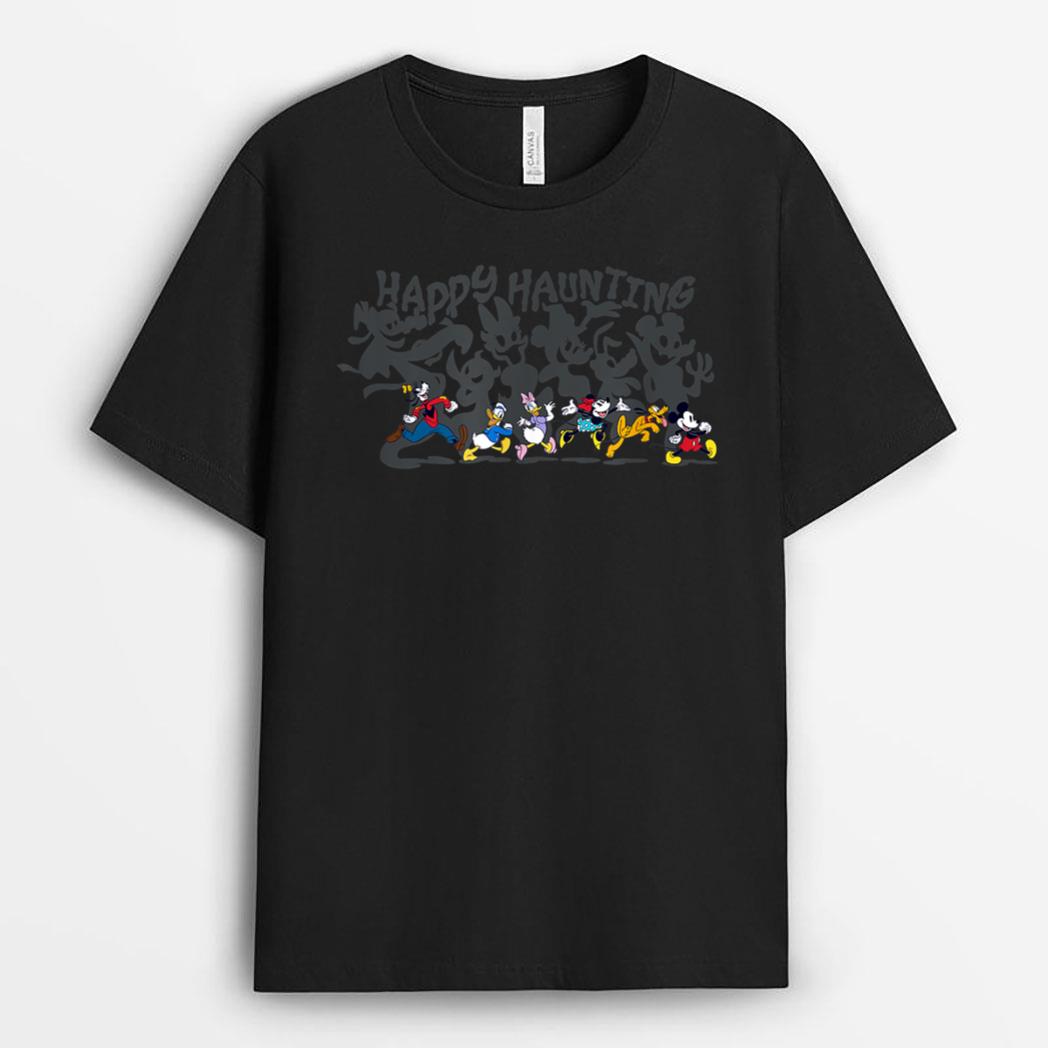 Disney Mickey and Friends Halloween Happy Haunting Group T-Shirt