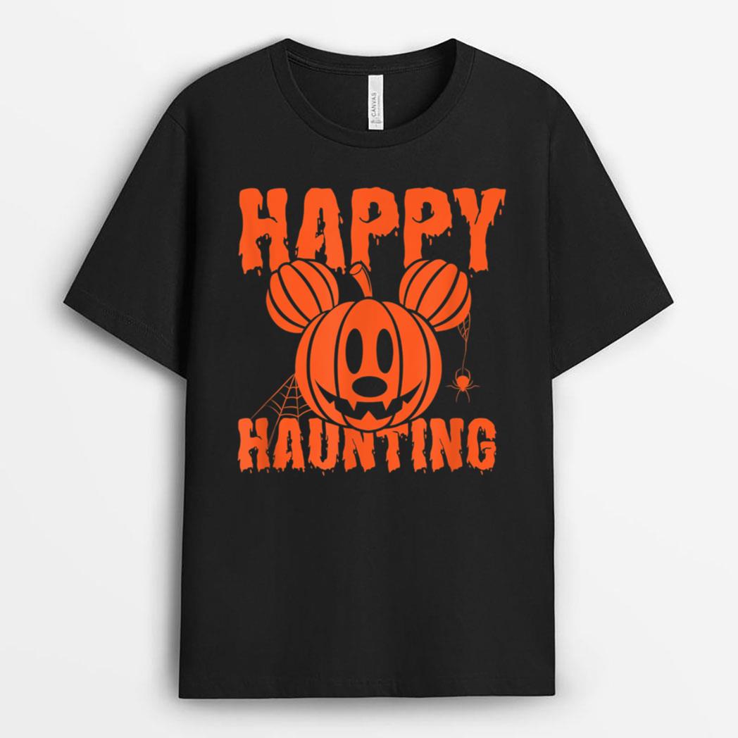 Disney Mickey And Friends Halloween Mickey Happy Haunting T-Shirt