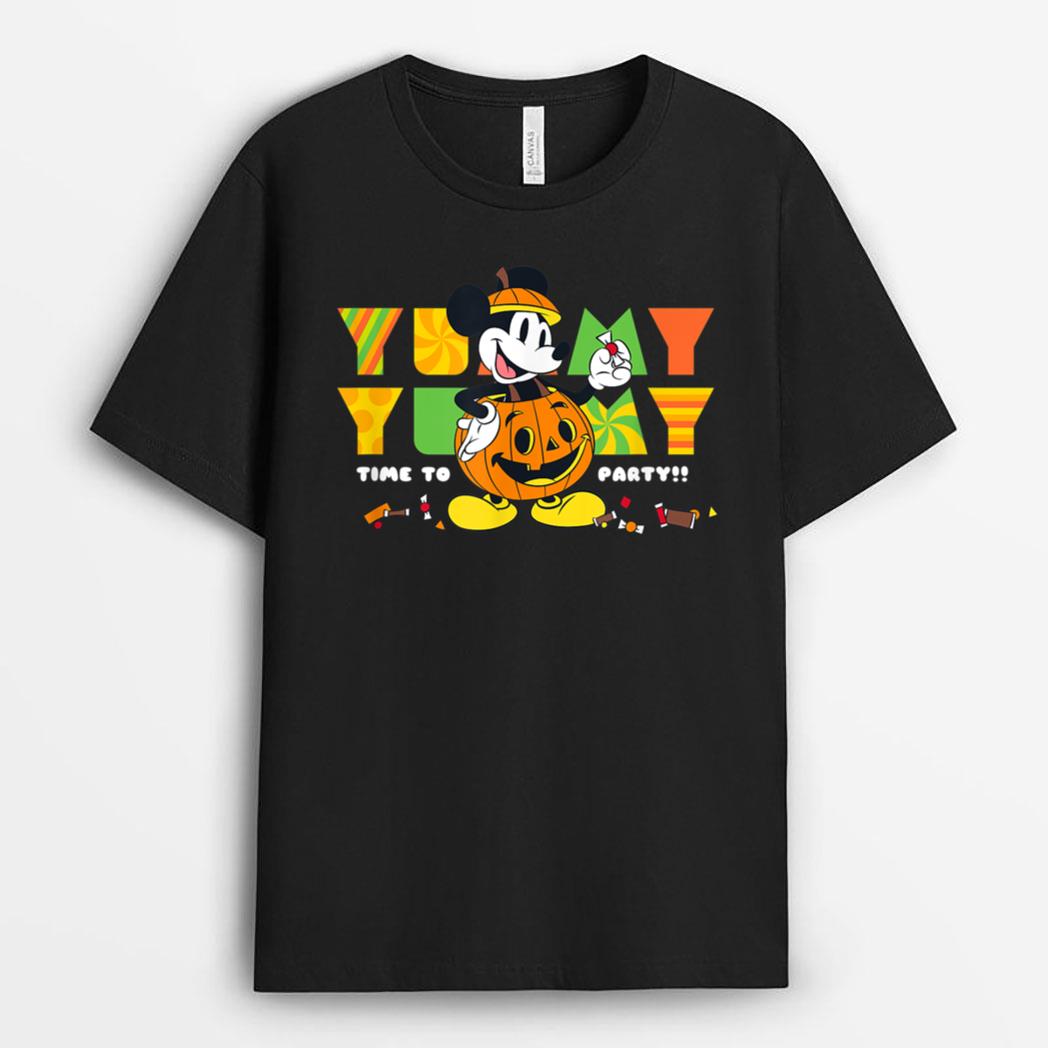 Disney Mickey and Friends Halloween Mickey Time To Party T-Shirt
