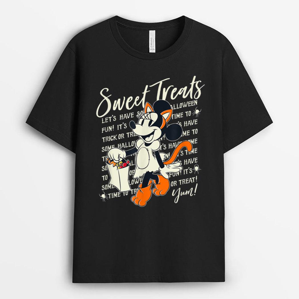 Disney Mickey And Friends Halloween Minnie Mouse Treats T-Shirt