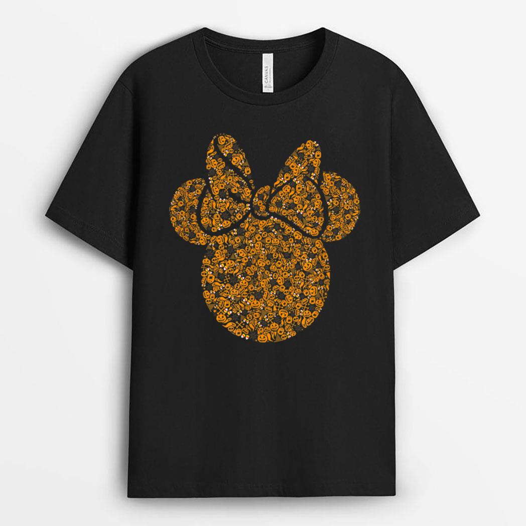 Disney Mickey and Friends Halloween Minnie Pumpkin Fill Ears T-Shirt