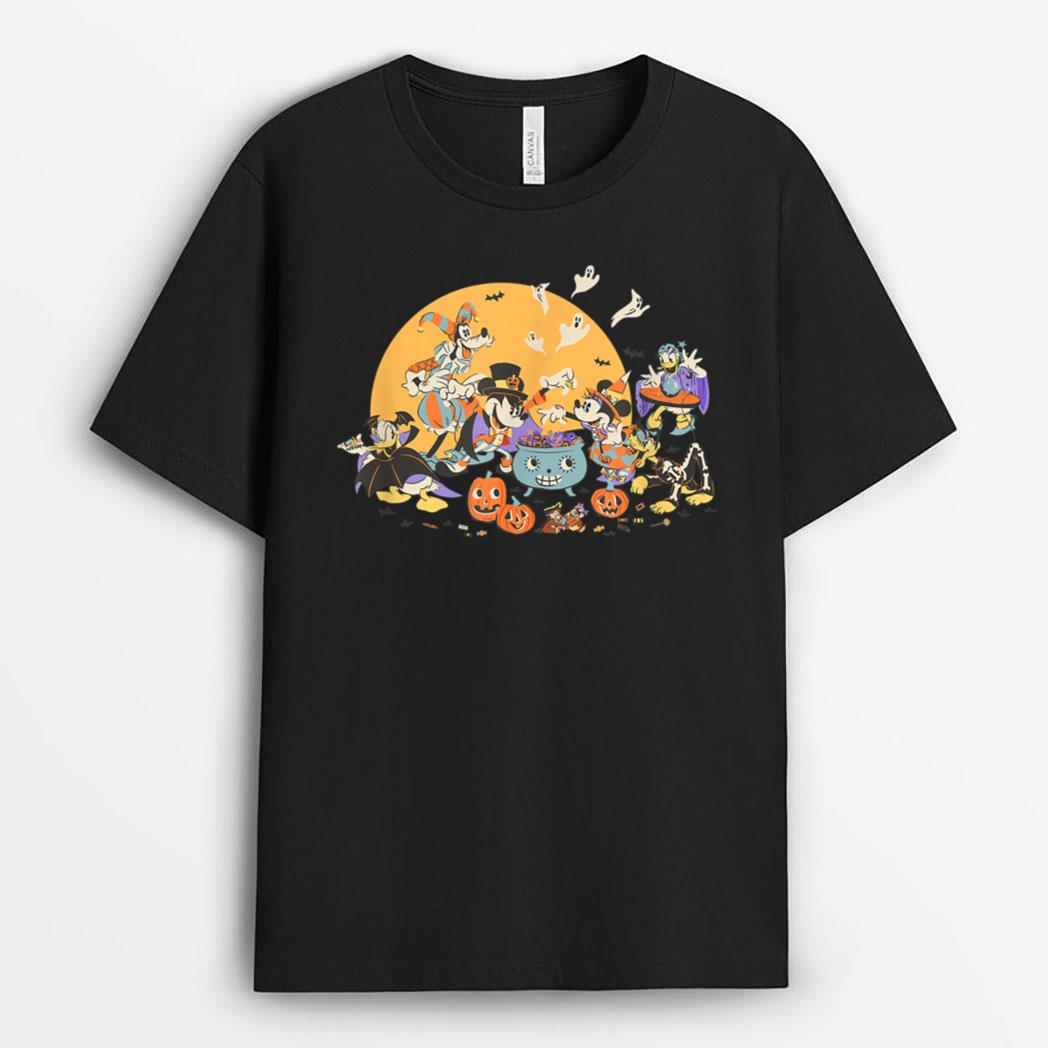 Disney Mickey and Friends Halloween Retro T-Shirt
