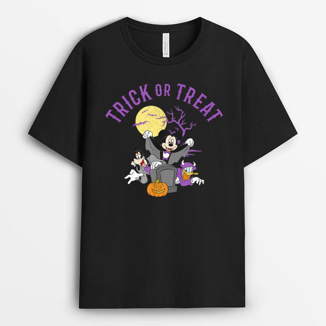 Disney Mickey and Friends Halloween Trick or Treat Group T-Shirt