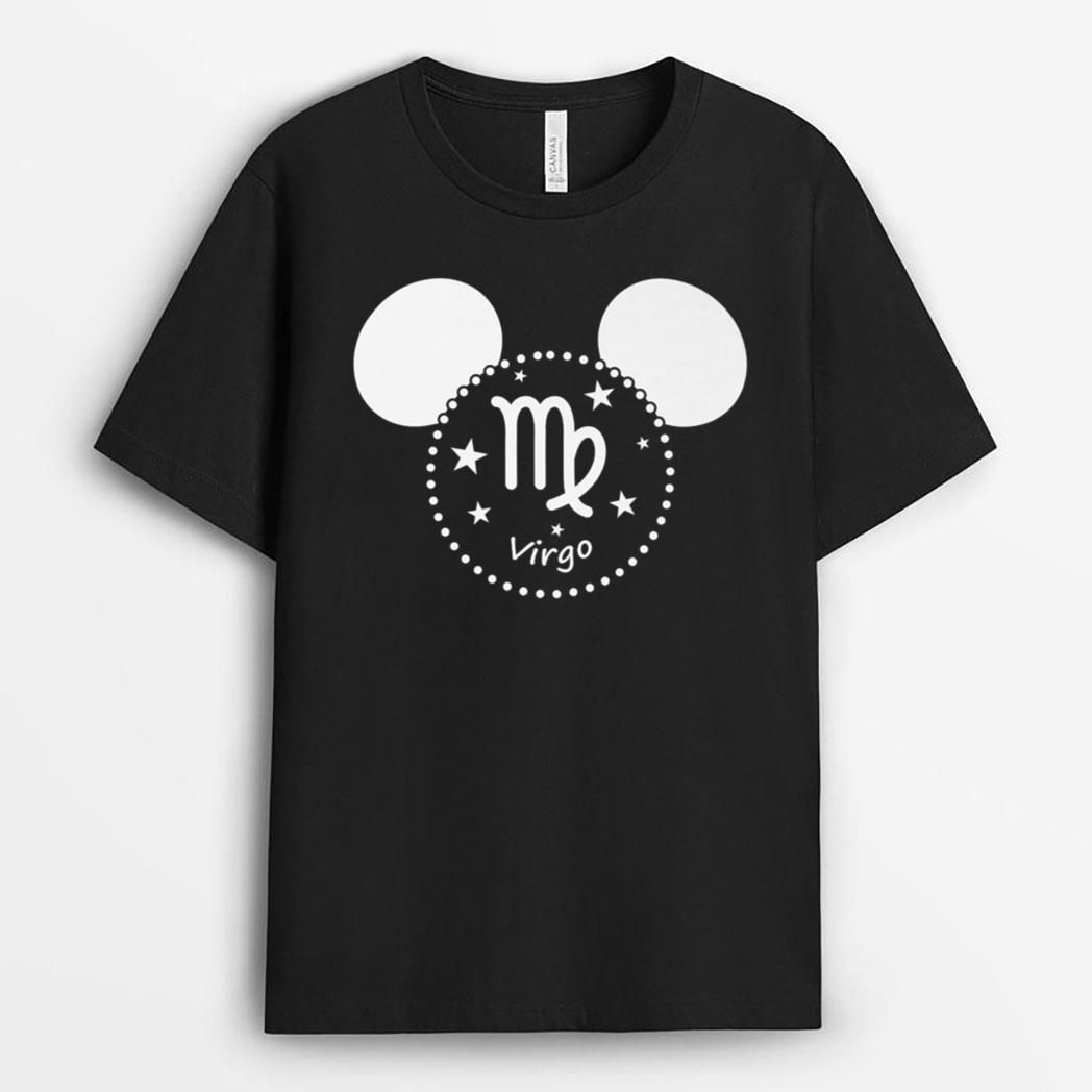 Disney Mickey and Friends Mickey Ears Virgo Sign Premium T-Shirt
