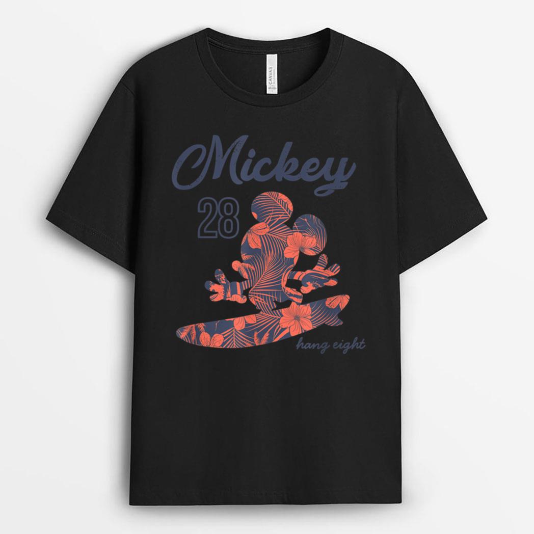 Disney Mickey and Friends Mickey Hang Eight Silhouette T-Shirt