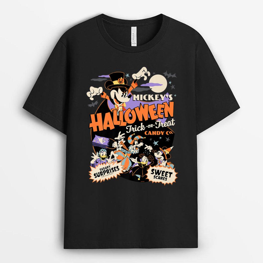 Disney Mickeyu2019s Halloween Trick or Treat Candy Co. Premium T-Shirt