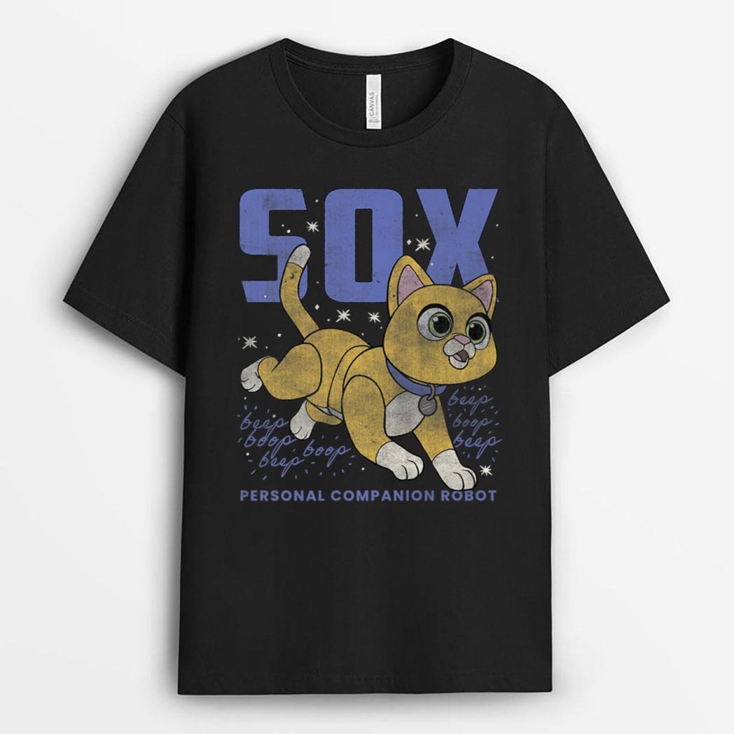 Disney Pixar Lightyear Sox Retro Cat Robot Poster T-Shirt
