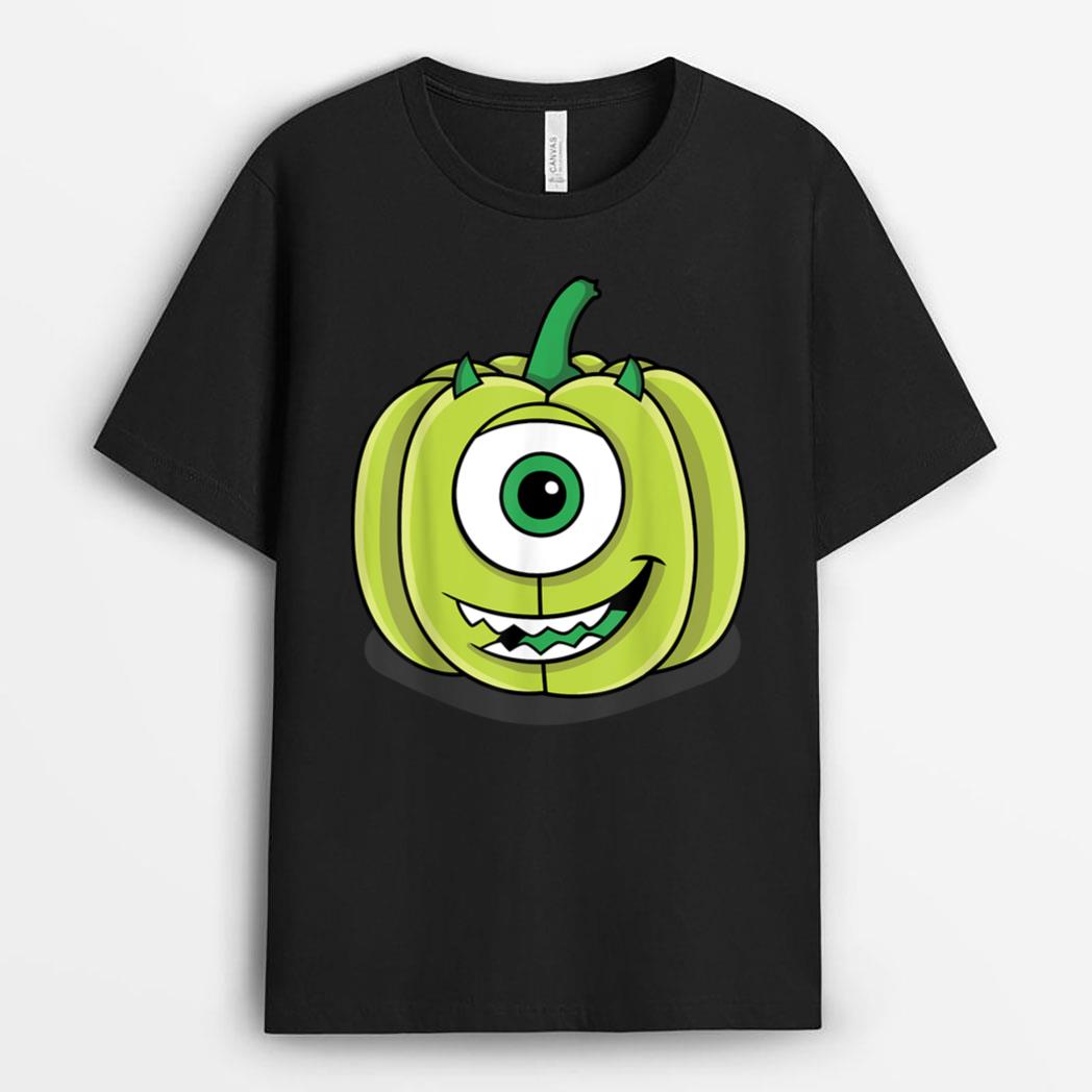 Disney Pixar Monsters Inc. Mike Green Pumpkin Halloween T-Shirt