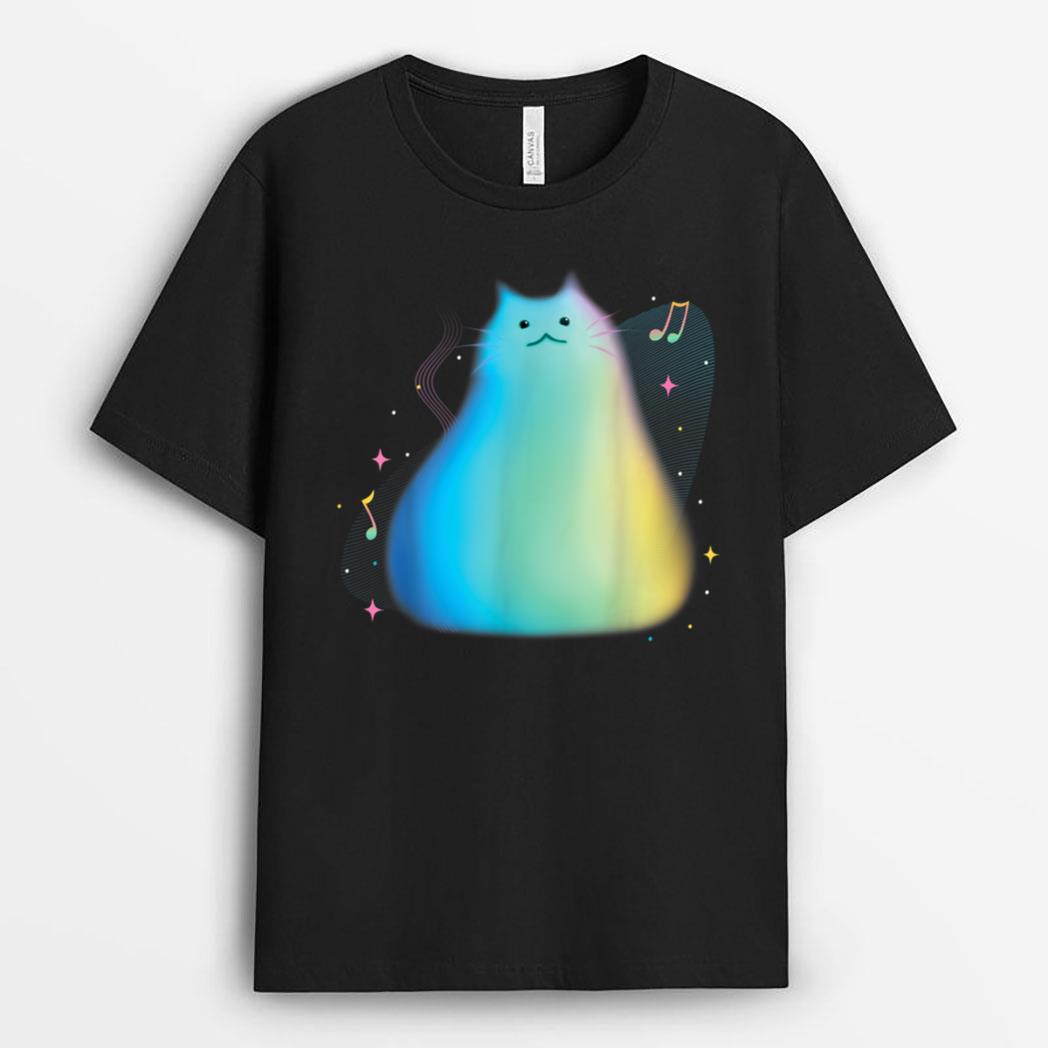 Disney Pixar Soul Cat Portrait Music Notes T-Shirt