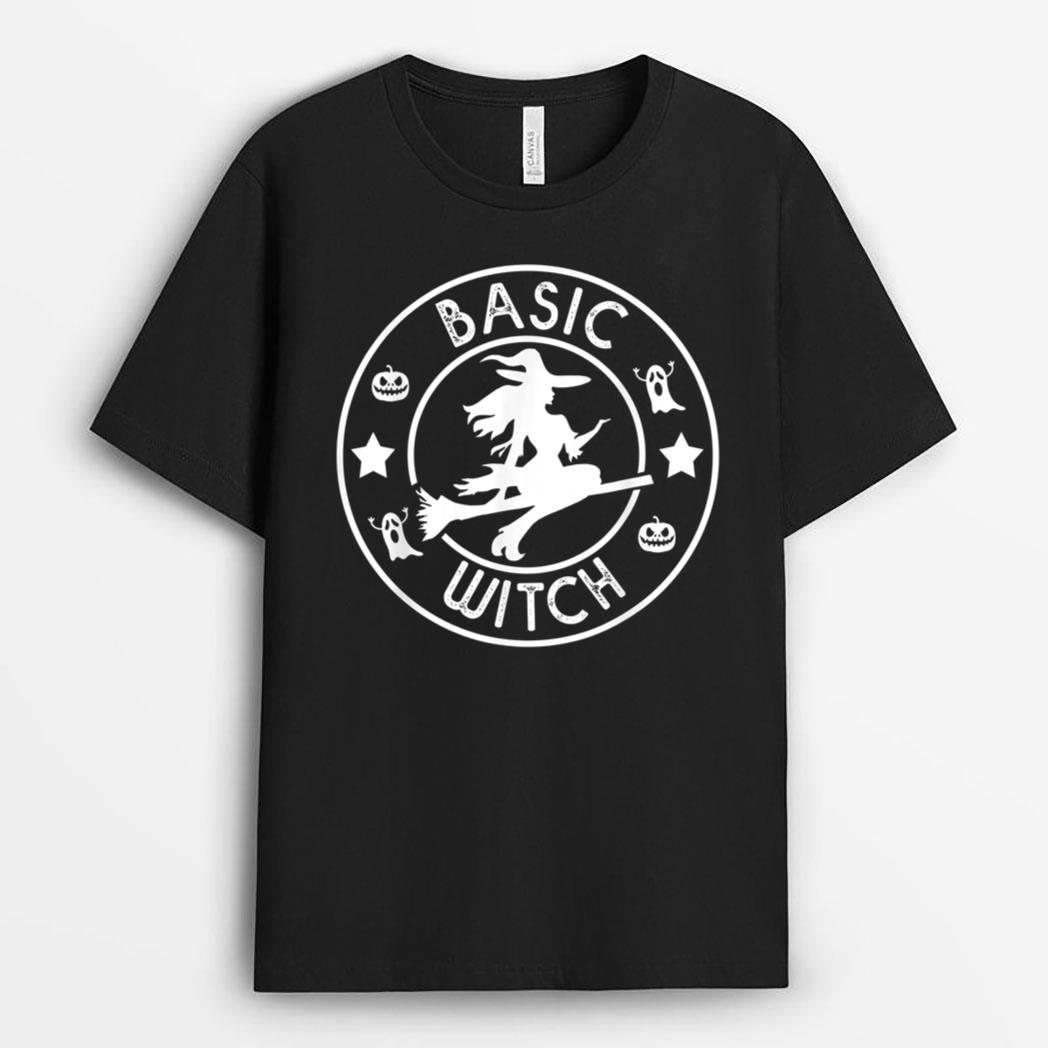 Distressed Vintage Basic Witch Halloween Retro Style Funny T-Shirt