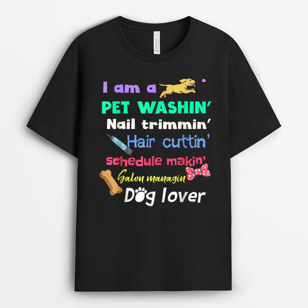 Dog Groomer Gift  Pet Grooming Funny Pet Dog Lover T-Shirt