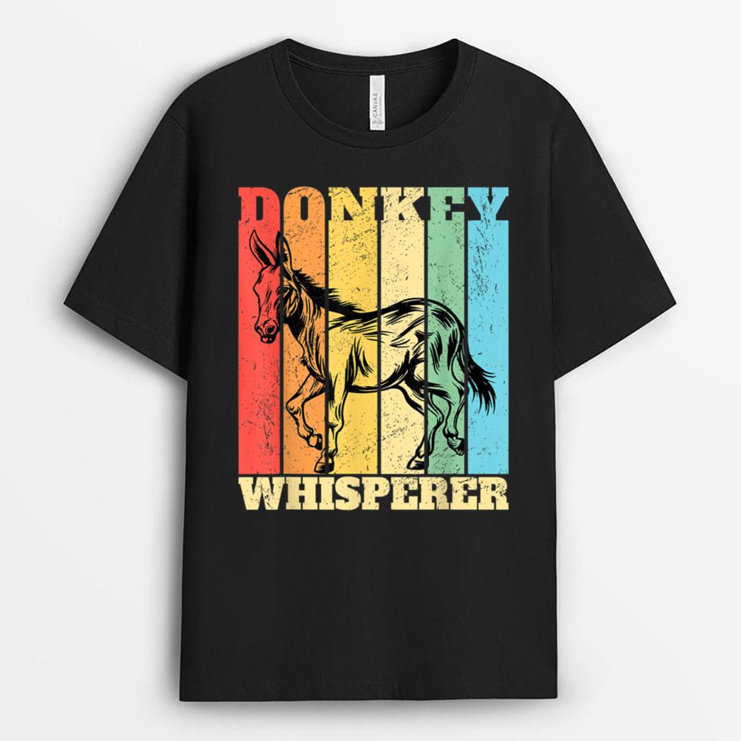 Donkey Whisperer Donkeys Burro Farmer T-Shirt