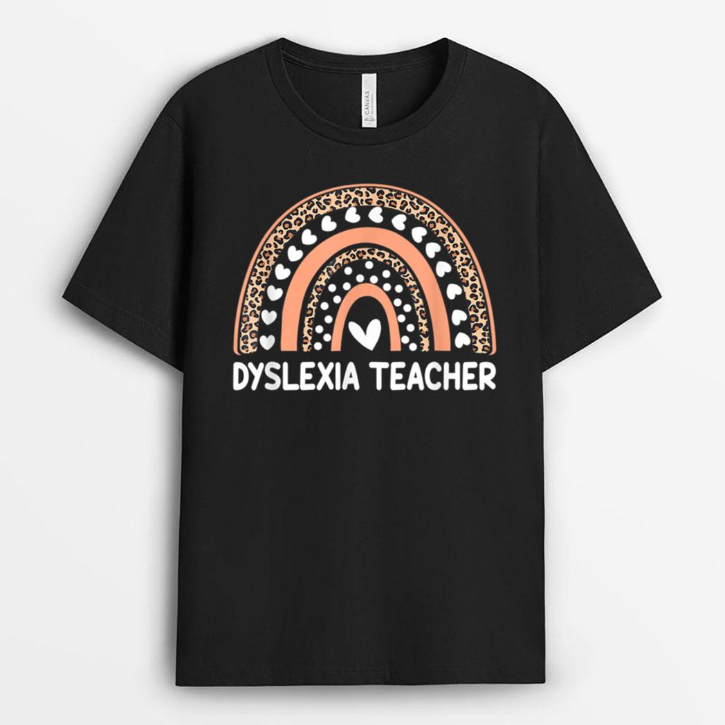 Dyslexia Teacher Awareness Therapist Back To School T-Shirt