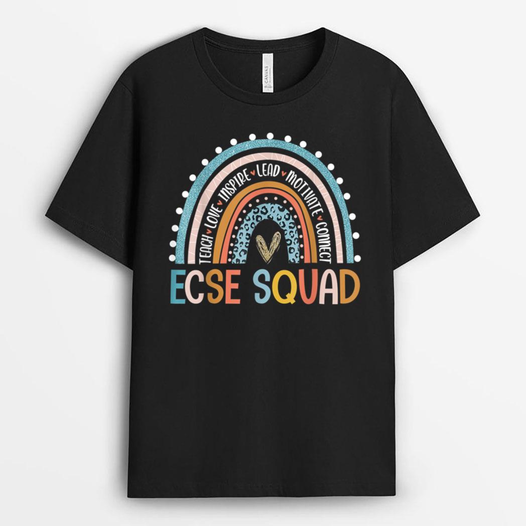 ECSE Squad Team Funny Back To School Teacher supplies T-Shirt