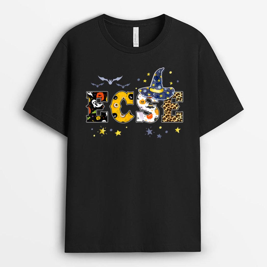 ECSE Witch Halloween Crew Early Childhood Teacher Matching T-Shirt
