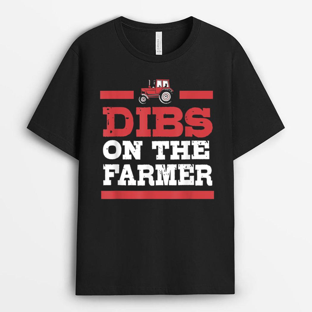 Farmers Wife Dibs On The Farmer For Women T-Shirt