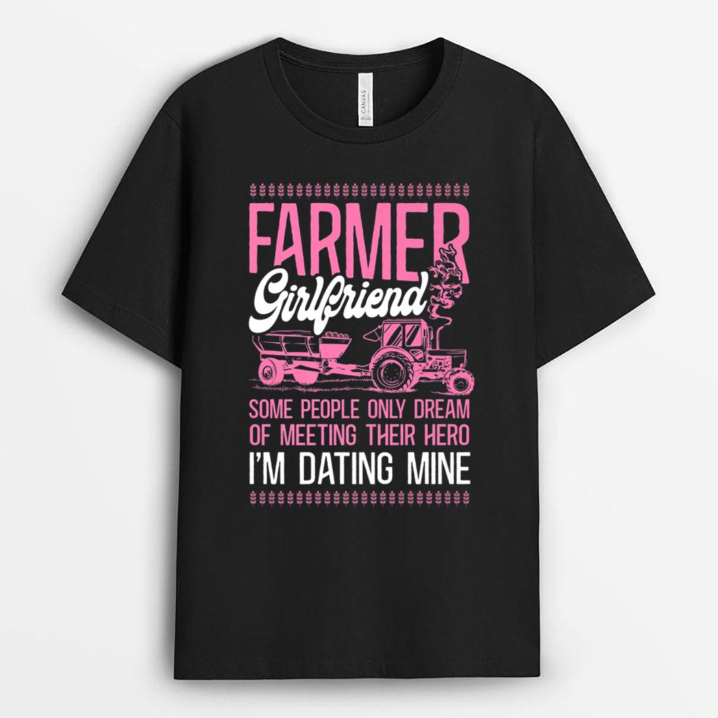 Farming Farmer Girl Tractor Farmer Girlfriend Some People Premium T-Shirt