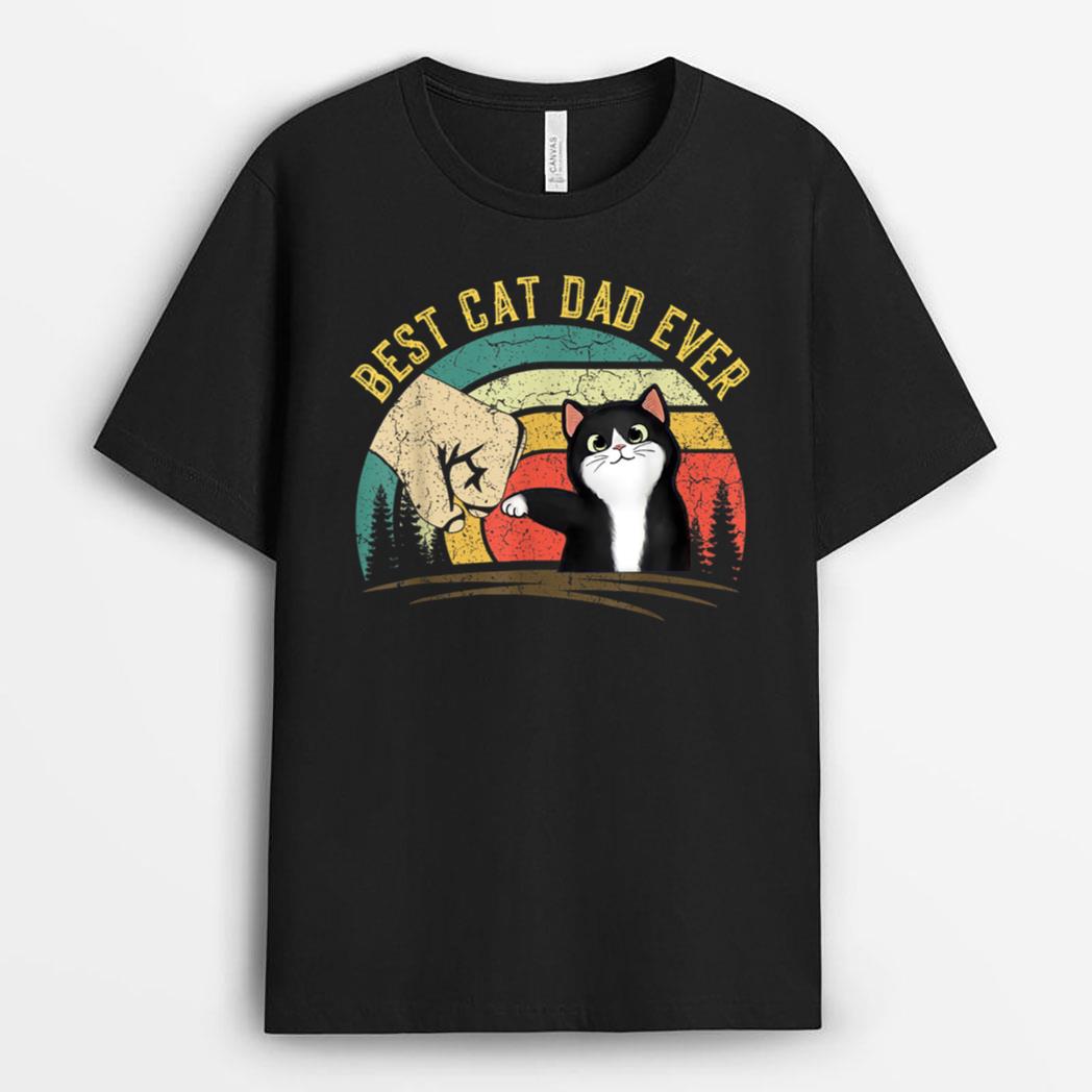 Father's Day 2022 Cat Dad gifts For Men Best Cat Dad Ever T-Shirt