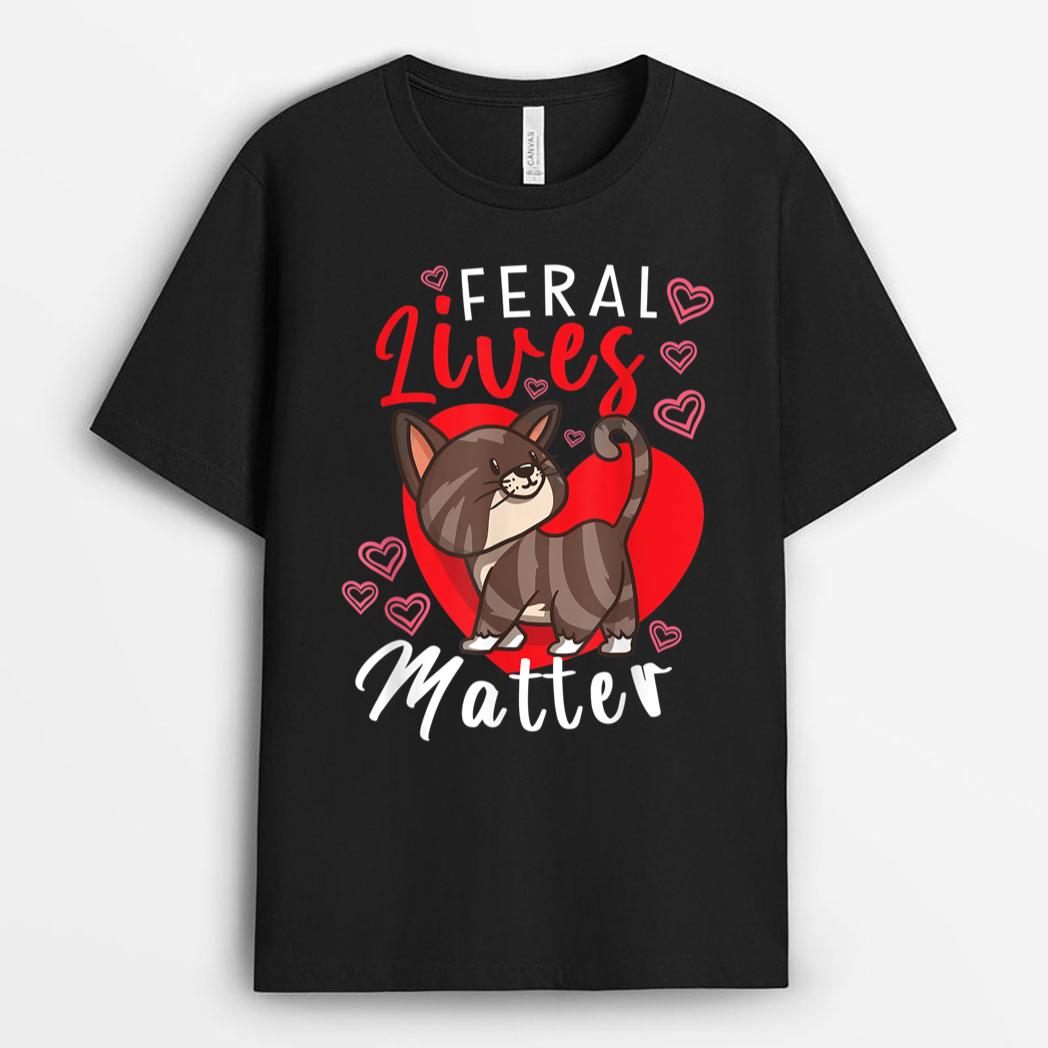 Feral Lives Matter Rescue Cat Adoption Cat Rescuer_1 T-Shirt