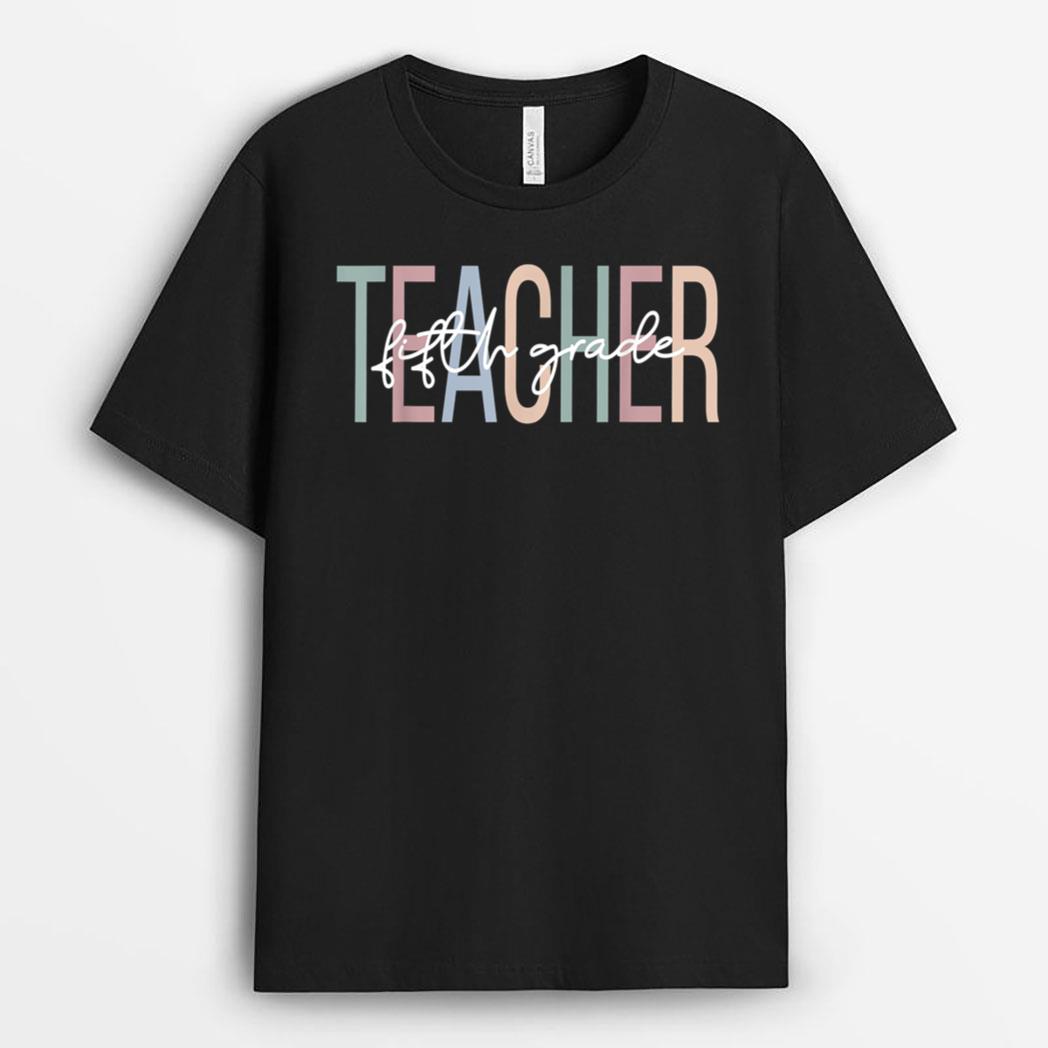 Fifth Grade Teacher Boho 5th Grade Teacher T-Shirt