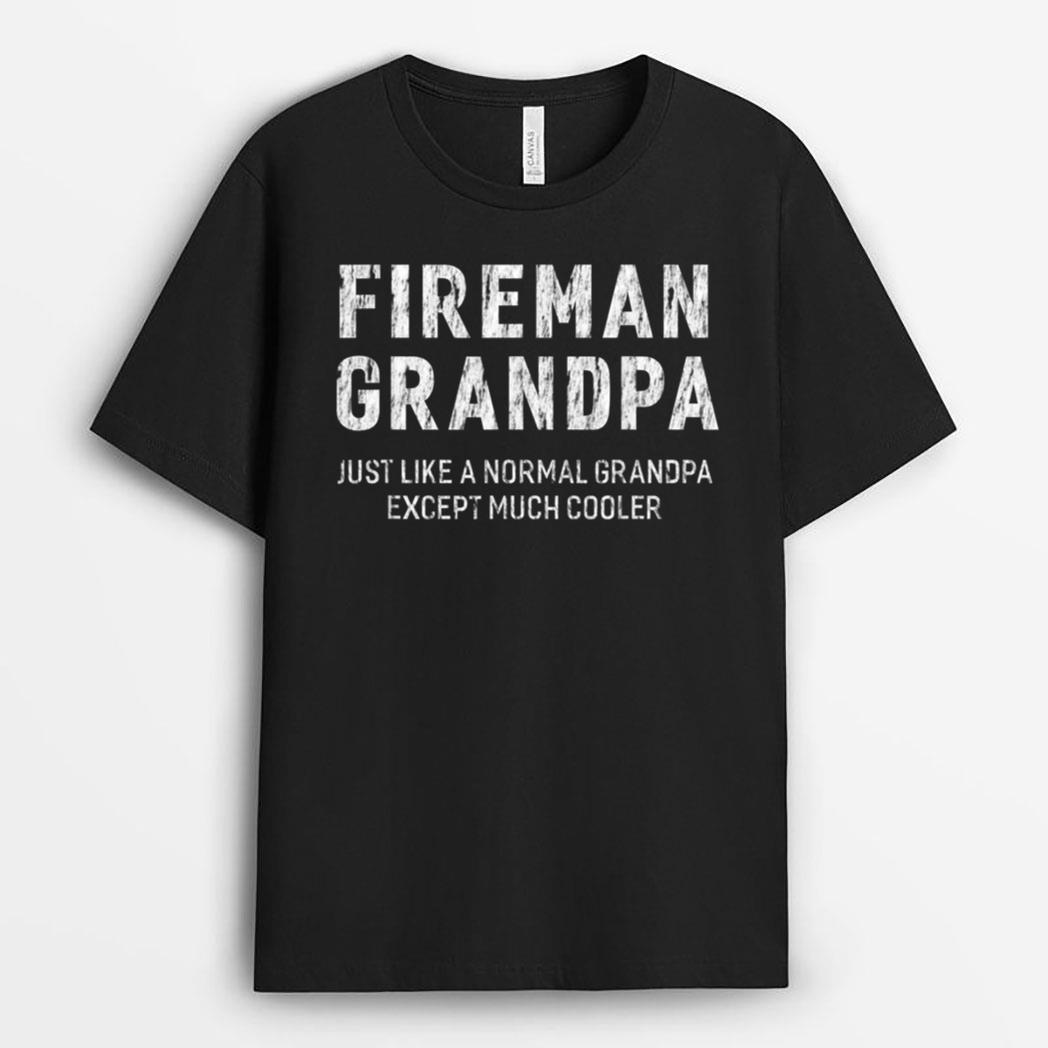 Fireman Grandpa Gifts For Grandpa Firefighter Men T-Shirt
