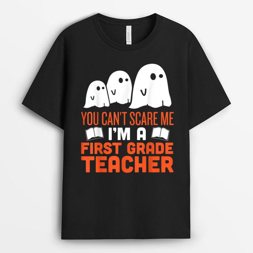 First Grade Teacher - Halloween Ghost T-Shirt
