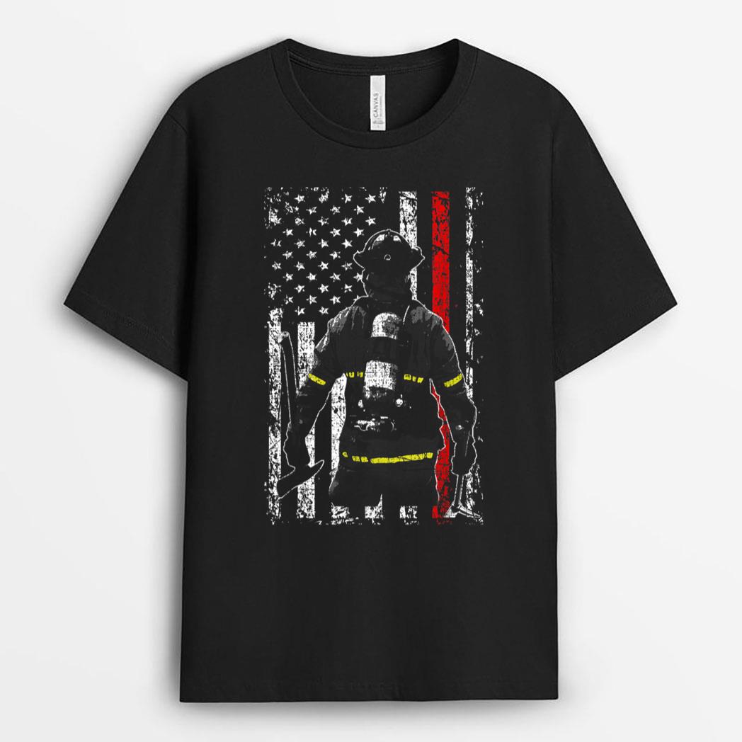 For The Hard Working Firefighter Fireman Firewoman Design T-Shirt