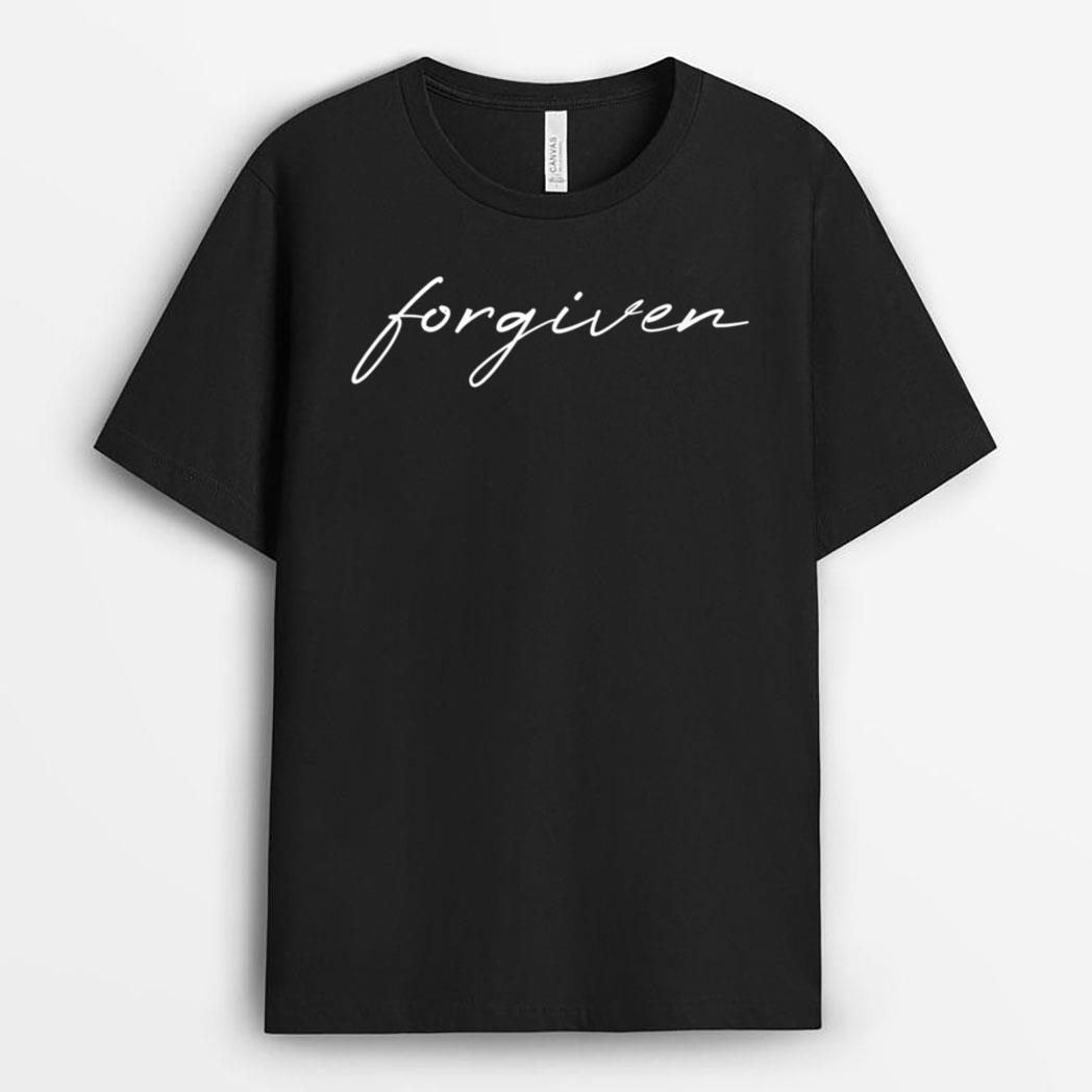 Forgiven Christian Inspirational Design T-Shirt