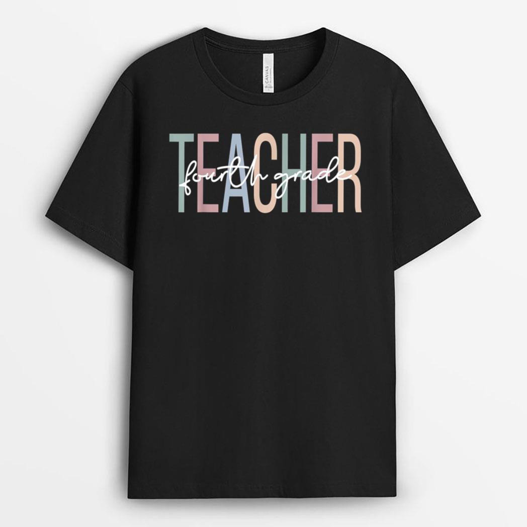 Fourth Grade Teacher Boho 4th Grade Teacher T-Shirt