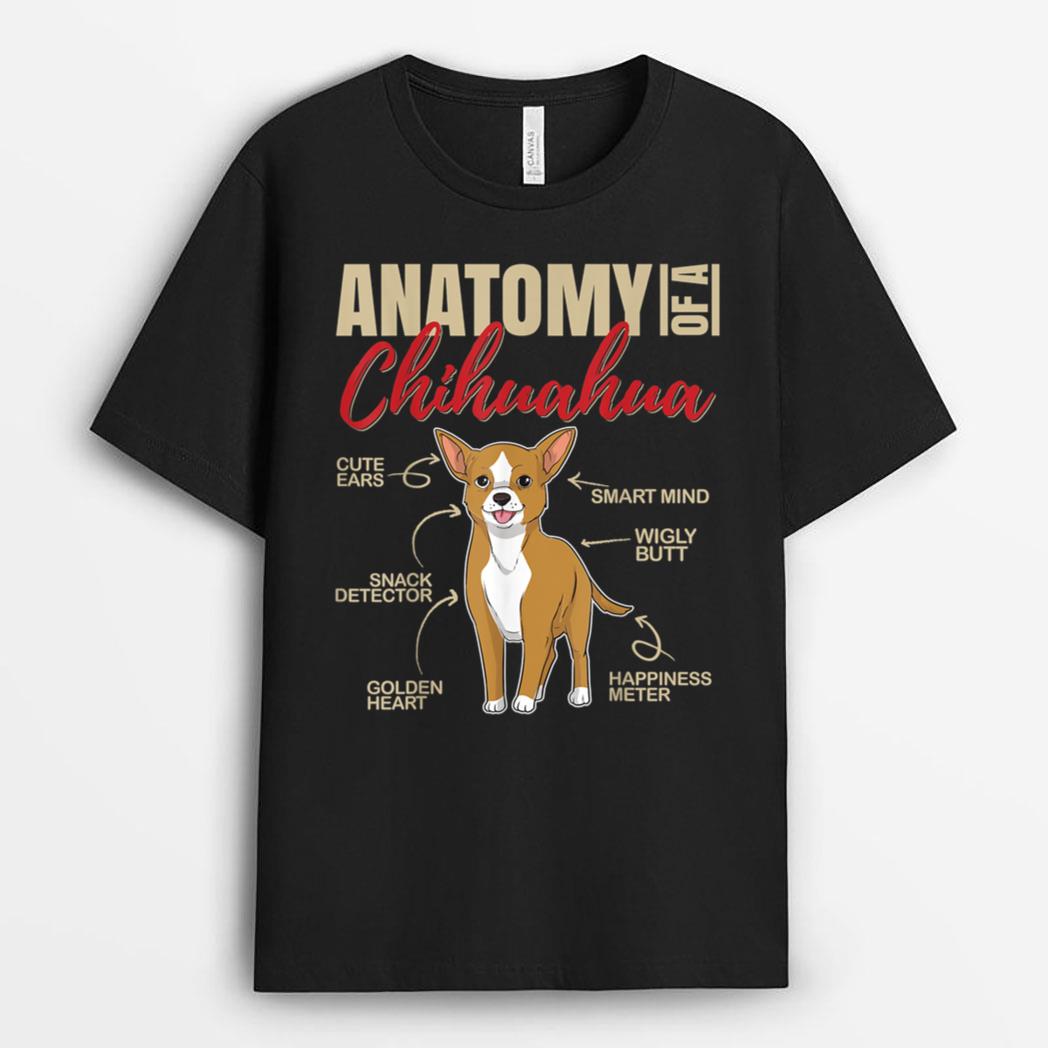 Funny Anatomy of a Chihuahua Dog T-Shirt