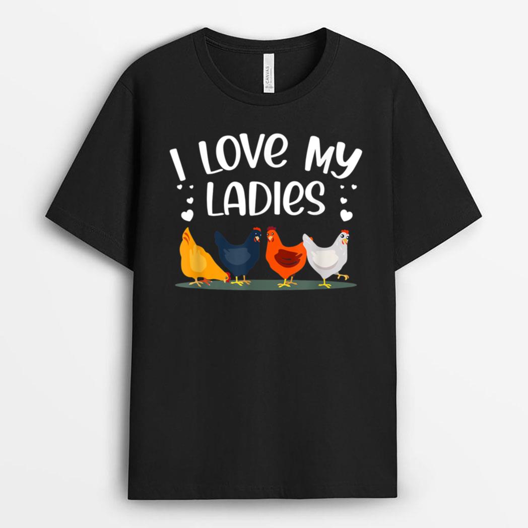 Funny Chicken Art Men Women Ladies Chicken Farmer Whisperer T-Shirt