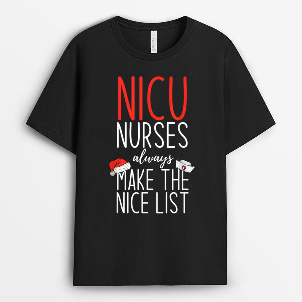 Funny Christmas NICU Nurses Quotes T-Shirt