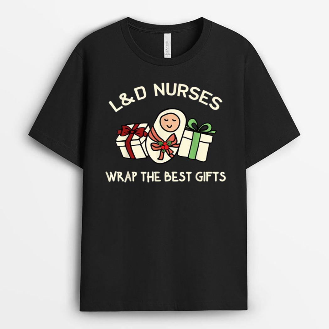 Funny Christmas Nurse Costume Women Labor And Delivery Nurse T-Shirt