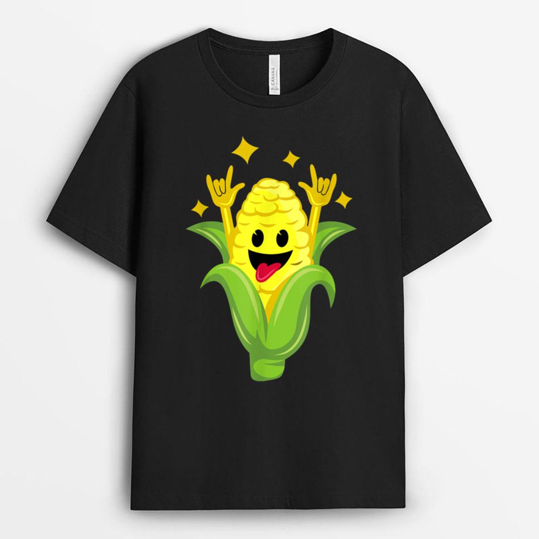 Funny Corn Design Corn On Cob Dancing Farmers T-Shirt