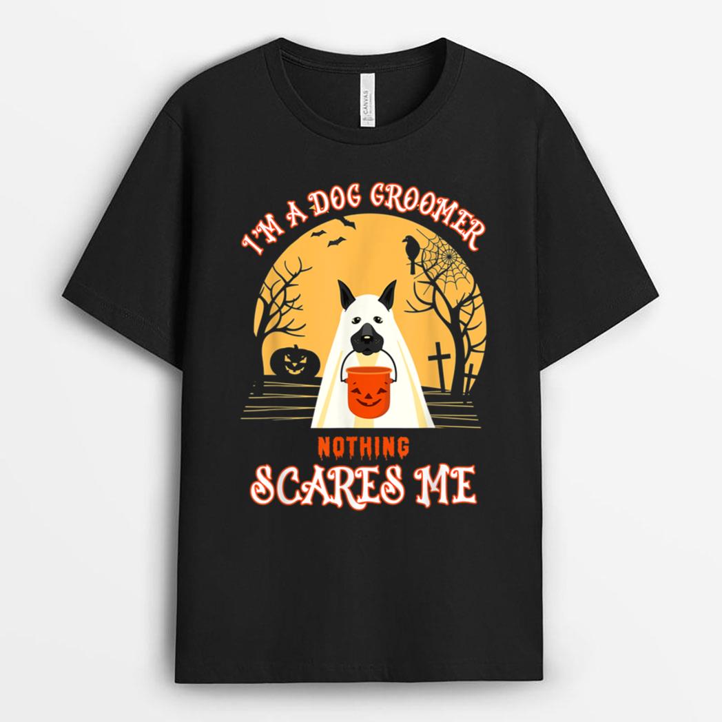Funny Dog Groomer Grooming  Halloween Pet Puppy Gift T-Shirt