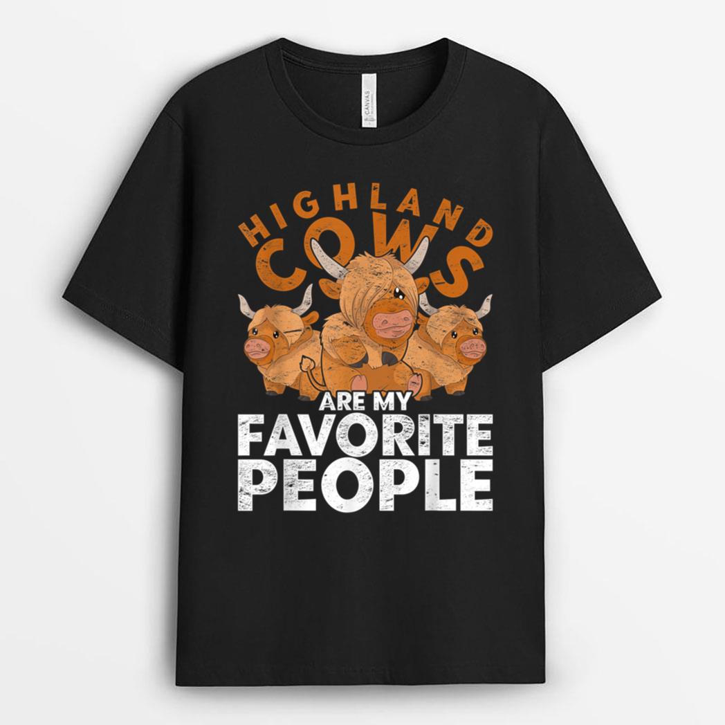 Funny Farm Animal Lover Farmer Scottish Highland Cow T-Shirt