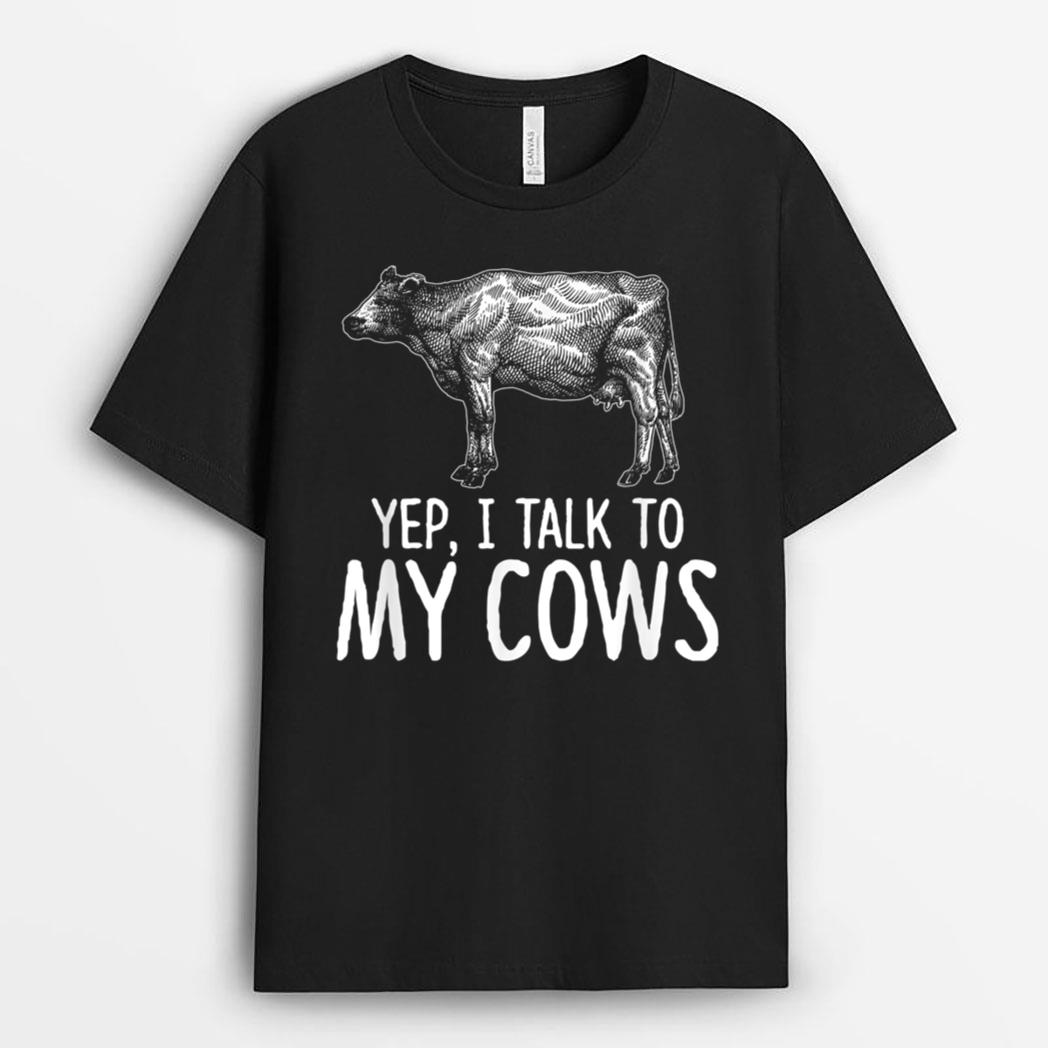 Funny Farm Lover Cow Graphic Farmer T-Shirt