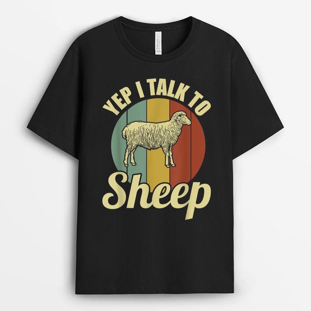 Funny Farmer Lamb Yep I Talk To Sheep T-Shirt