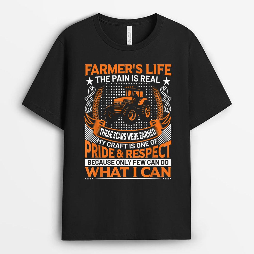 Funny Farmeru2019s Life Tractors Planting Crops Men Women T-Shirt