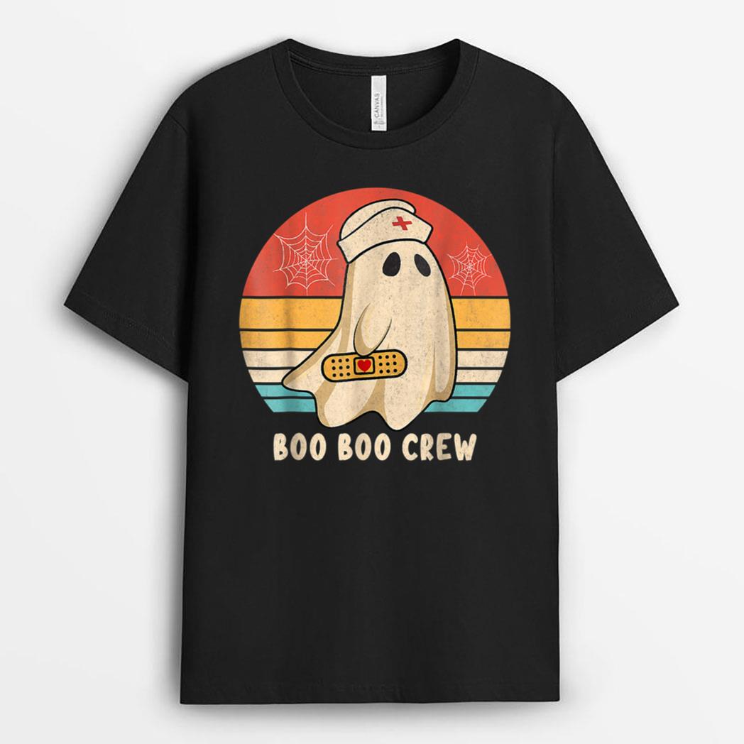 Funny Halloween 2022 Nursing CNA RN LPN Boo Boo Crew Nurse T-Shirt