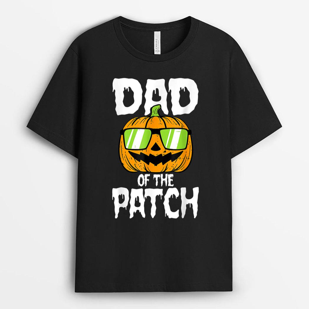 Funny Halloween Family Matching Pumpkin Dad Of The Patch T-Shirt