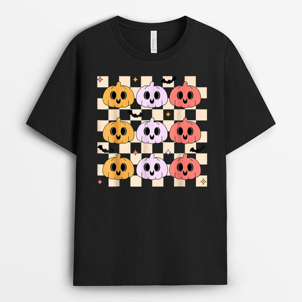 Funny Halloween Pumpkin Halloween Retro T-Shirt