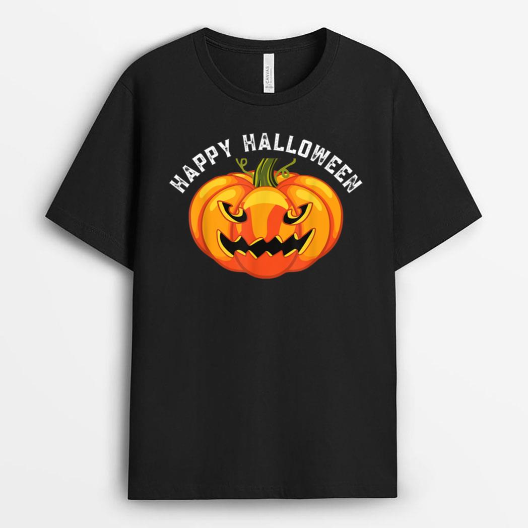 Funny Happy Halloweencary Scary Pumpkin T-Shirt