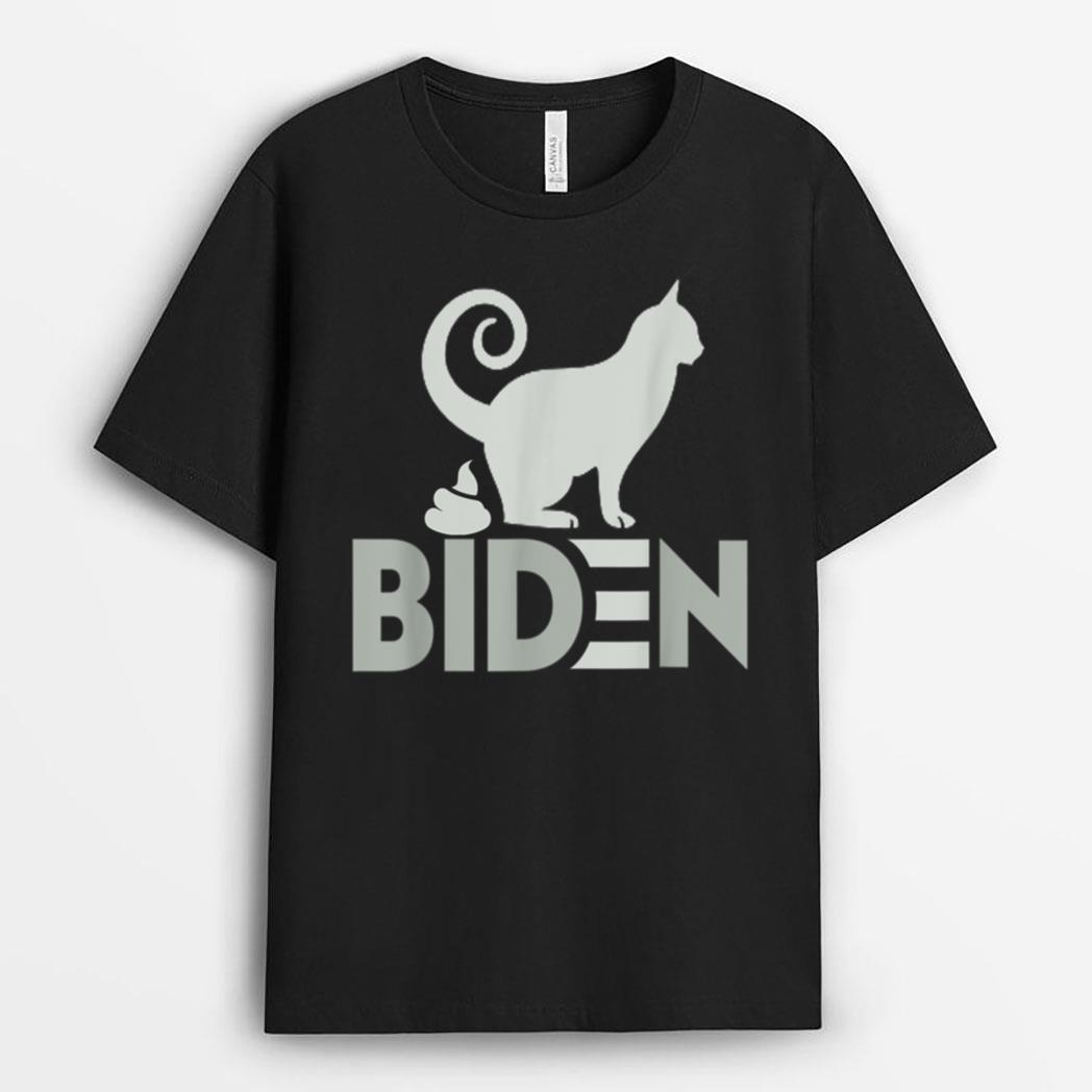 funny My Cat Hates joe Biden I Love My Cat Anti Joe Biden T-Shirt
