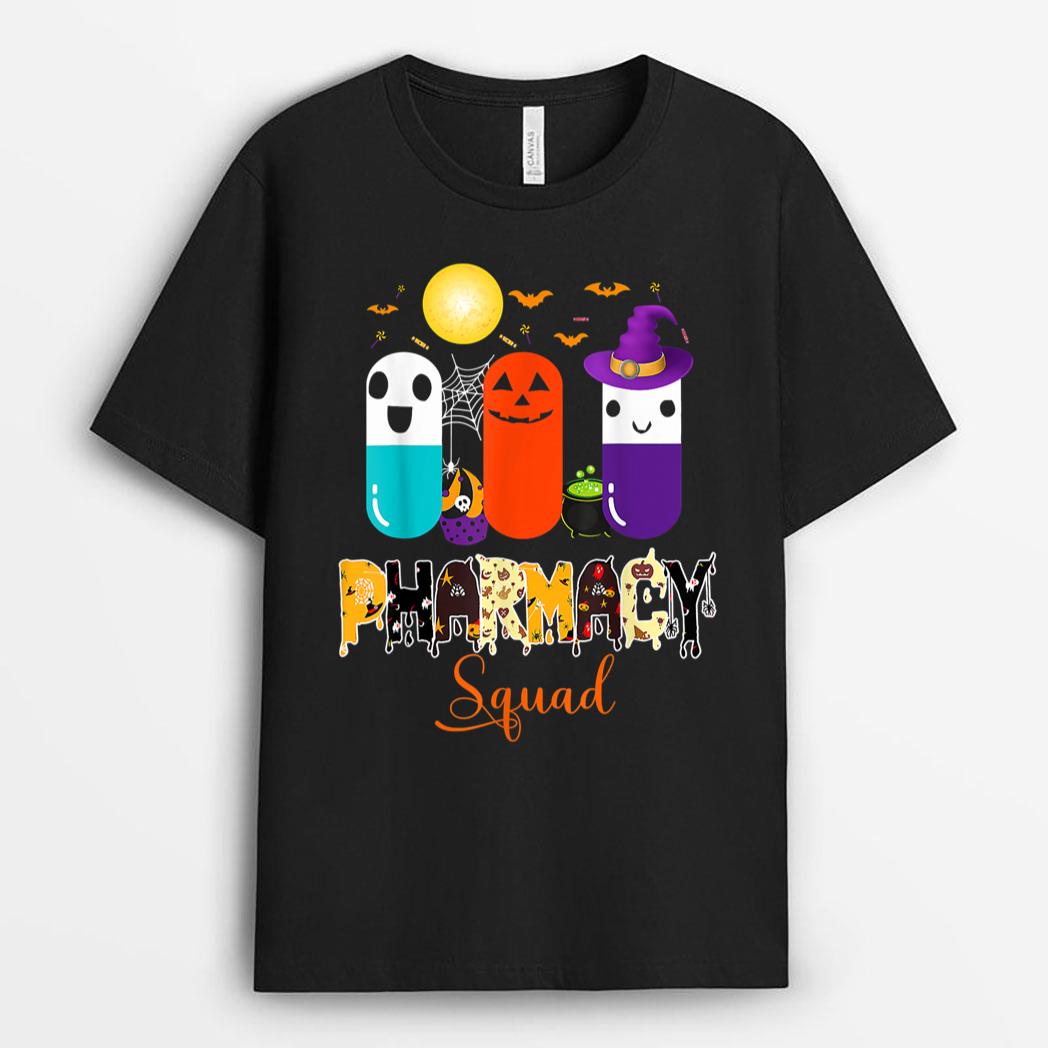 Funny Pills Pharmacist Pharmacy Squad Halloween Costume Ver 2 T-Shirt