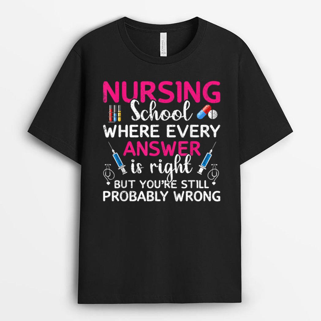 Funny Saying Future Nurse Nursing School Student RN BSN LPN T-Shirt